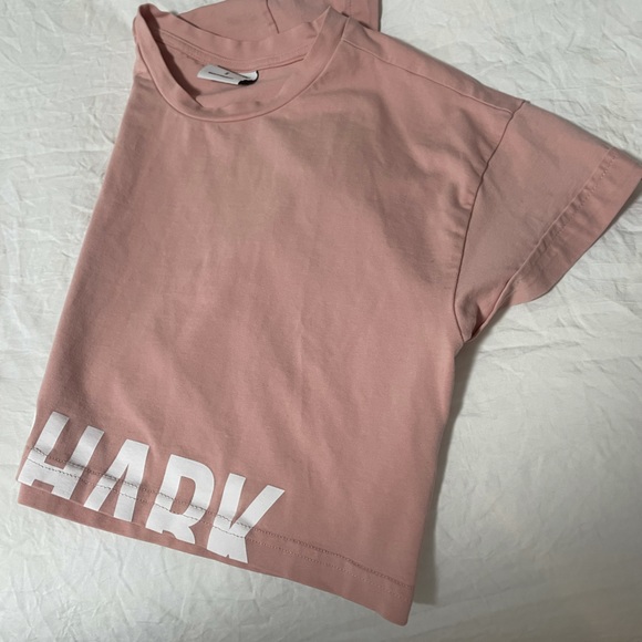 Gymshark Crop Top Workout Top, Pink With Logo - Picture 3 of 4
